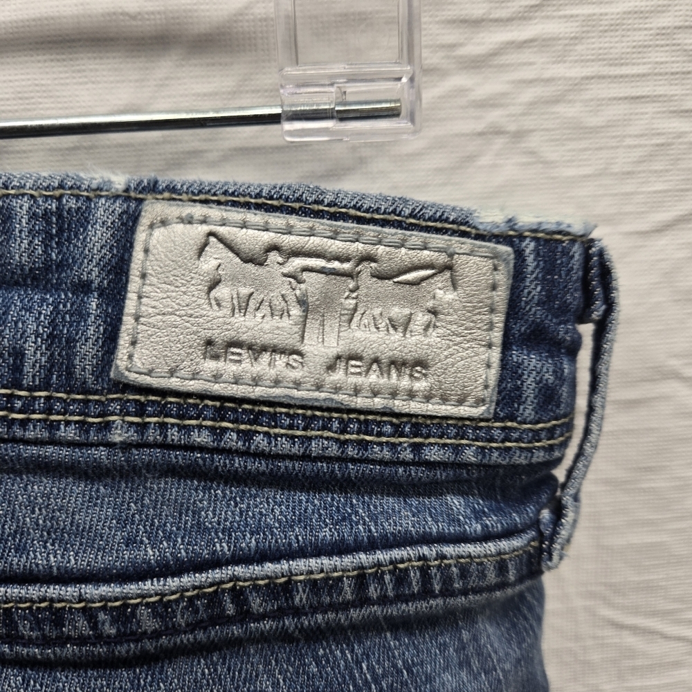 Levis Jeans Womens Size 10M Night Blues Embellished Silver Tab Y2K See Condition - Picture 4 of 15